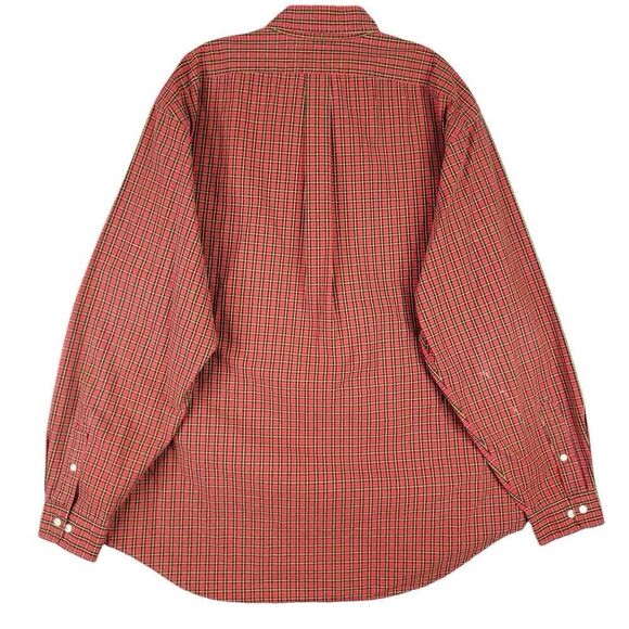 Polo Ralph Lauren Shirt Oxford Mens Size 17.5 XL Red Plaid Button Down Flaw - Picture 3 of 10